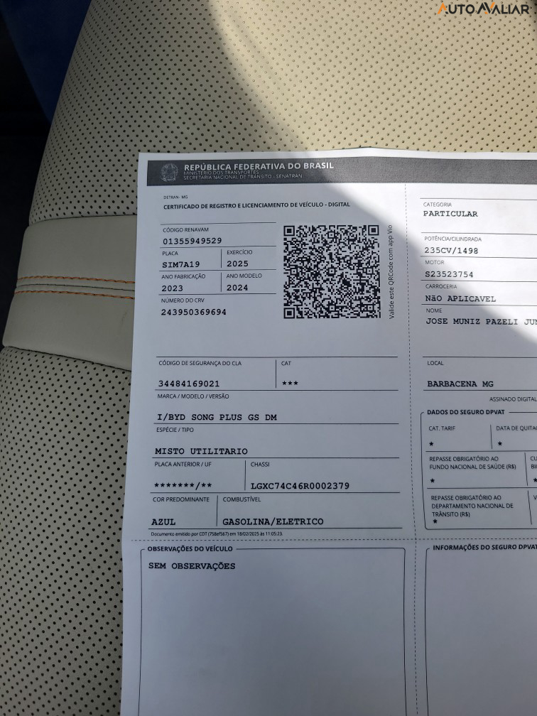 BYD SONG PLUS 1.5 DM-I HÍBRIDO AUTOMÁTICO