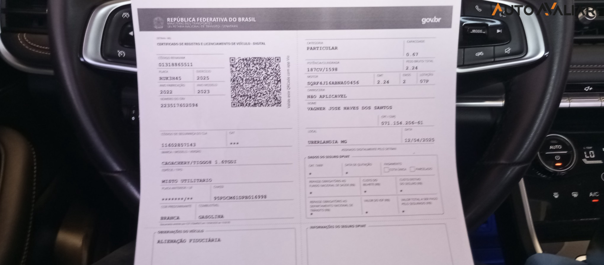 CHERY TIGGO 8 1.6 TGDI GASOLINA TXS DCT
