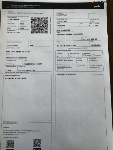 BMW 320I 2.0 16V TURBO FLEX SPORT GP AUTOMÁTICO