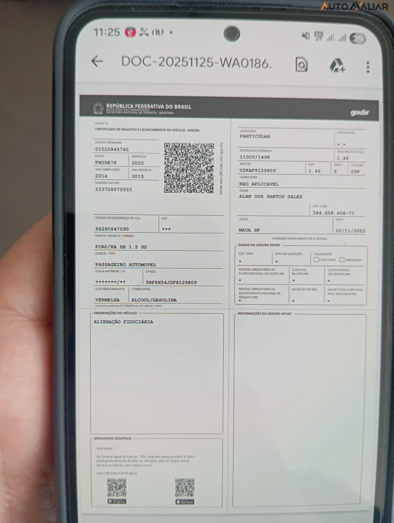 FORD KA+ 1.5 SE 16V FLEX 4P MANUAL