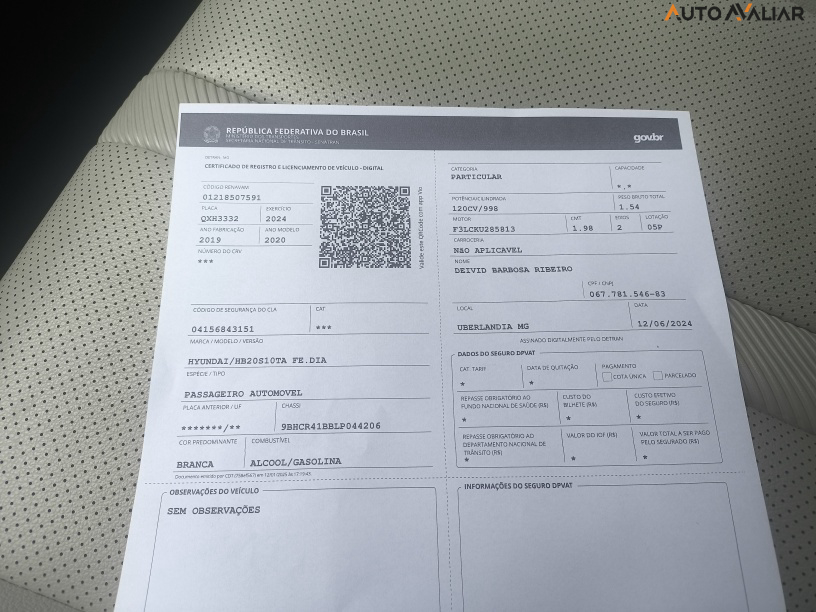 HYUNDAI HB20S 1.0 TGDI FLEX DIAMOND AUTOMATICO