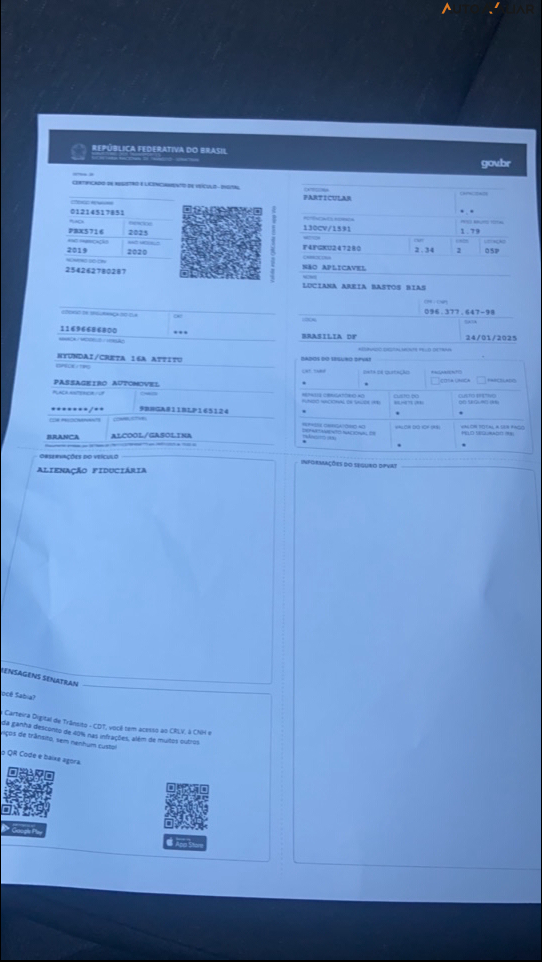 HYUNDAI CRETA 1.6 16V FLEX ATTITUDE AUTOMATICO