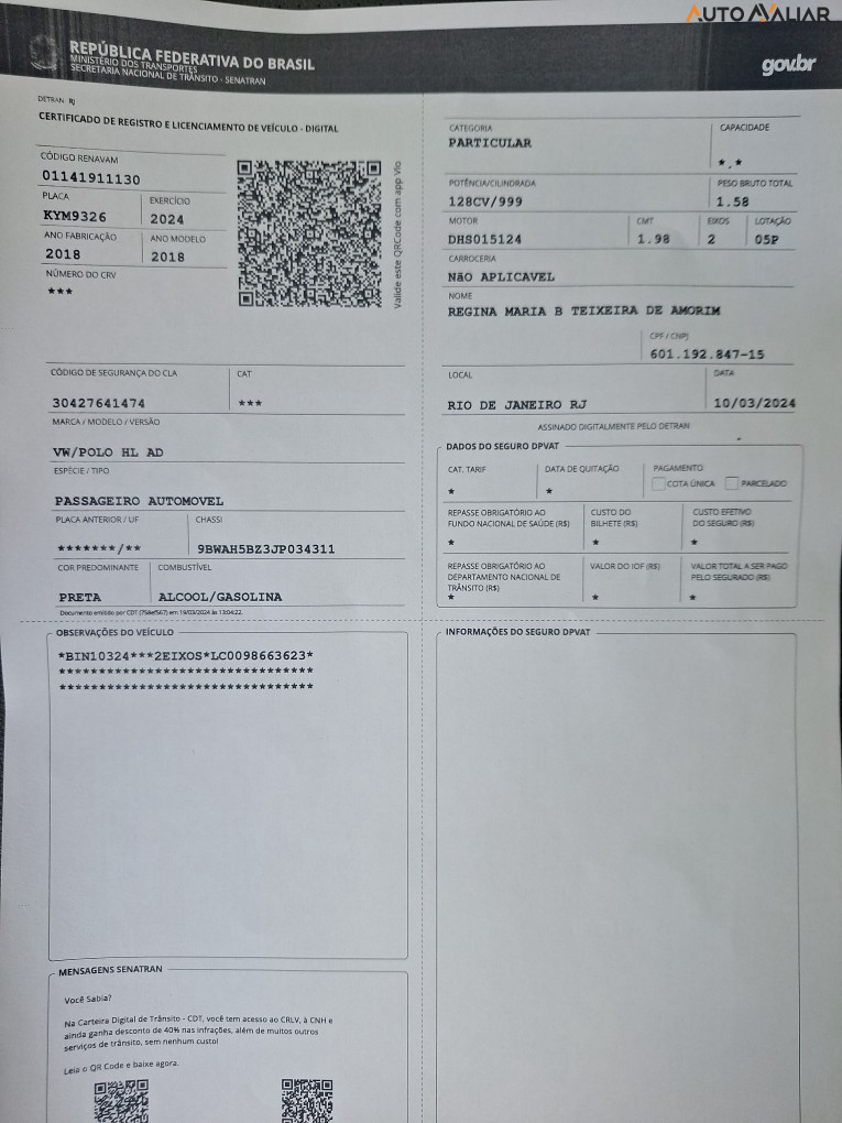 VOLKSWAGEN POLO 1.0 200 TSI HIGHLINE AUTOMATICO