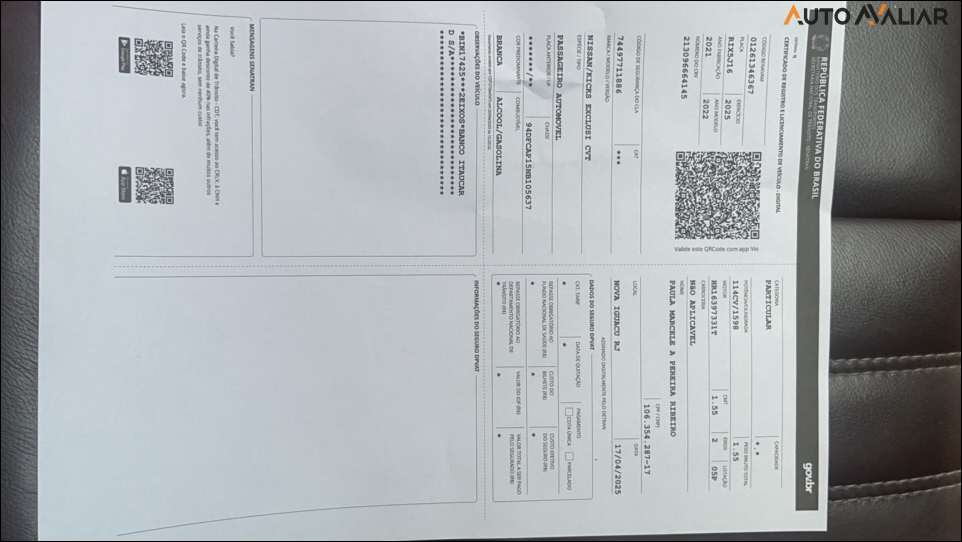 NISSAN KICKS 1.6 16V FLEXSTART EXCLUSIVE XTRONIC