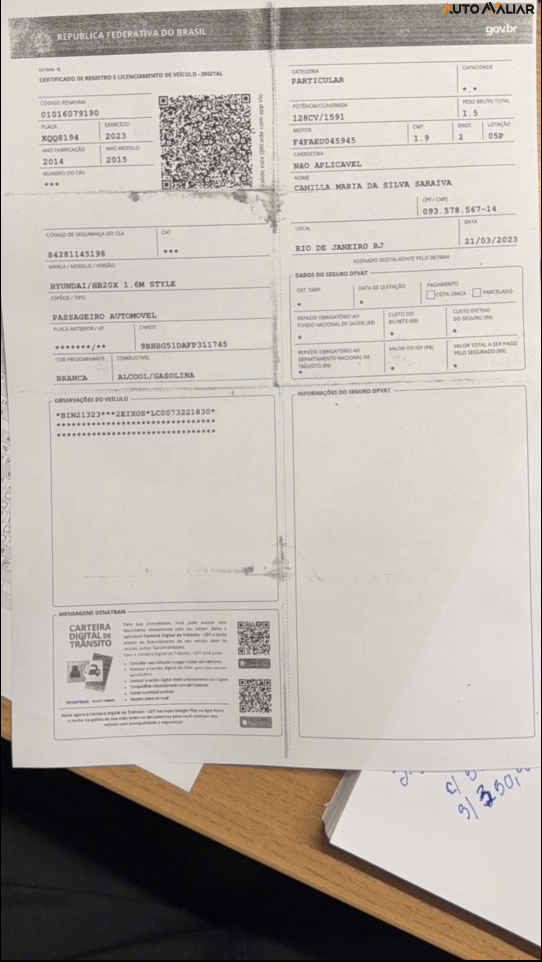 HYUNDAI HB20X STYLE 1.6 16V (FLEX) MEC.