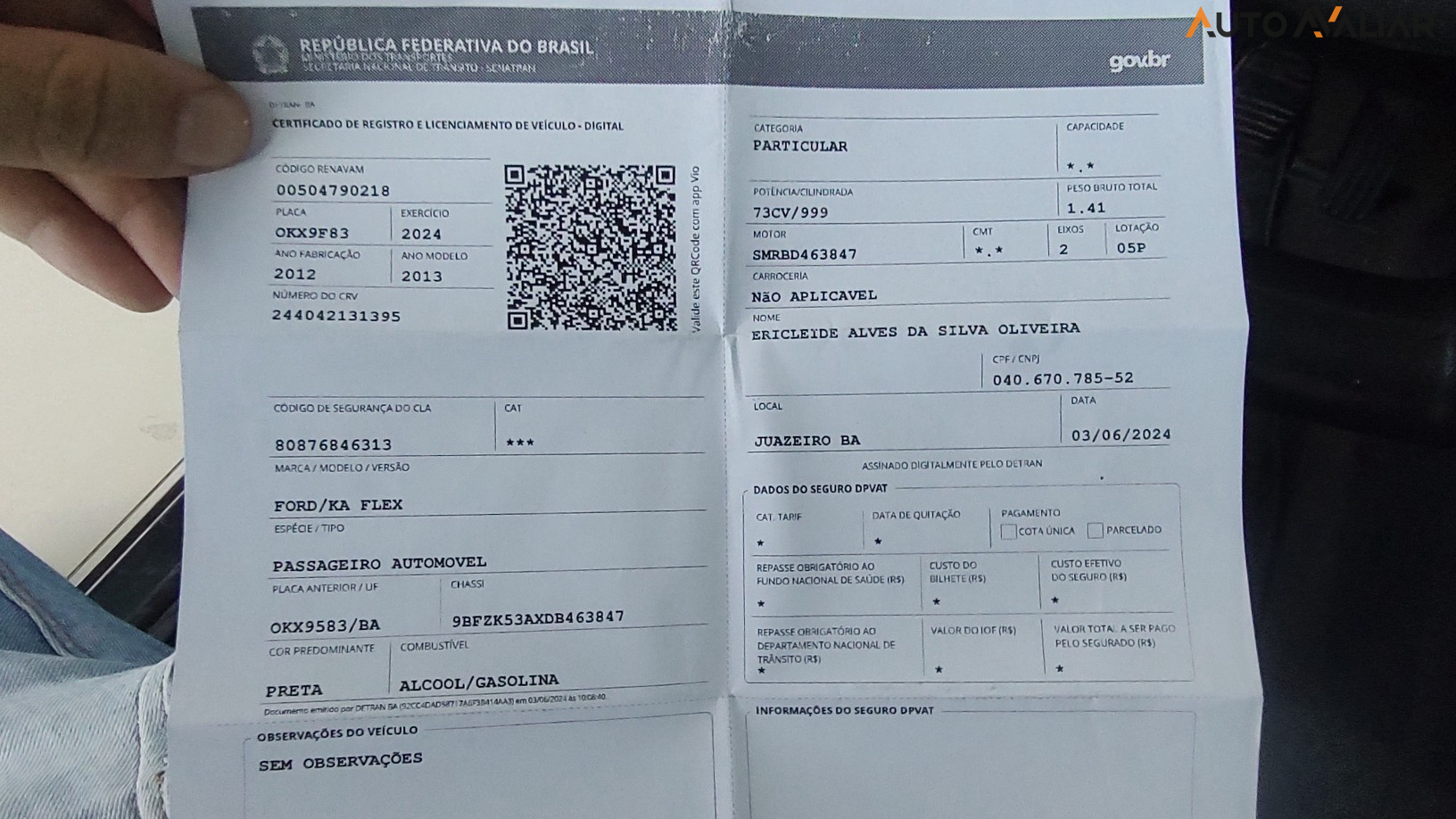 FORD KA 1.0 MPI 8V FLEX 2P MANUAL