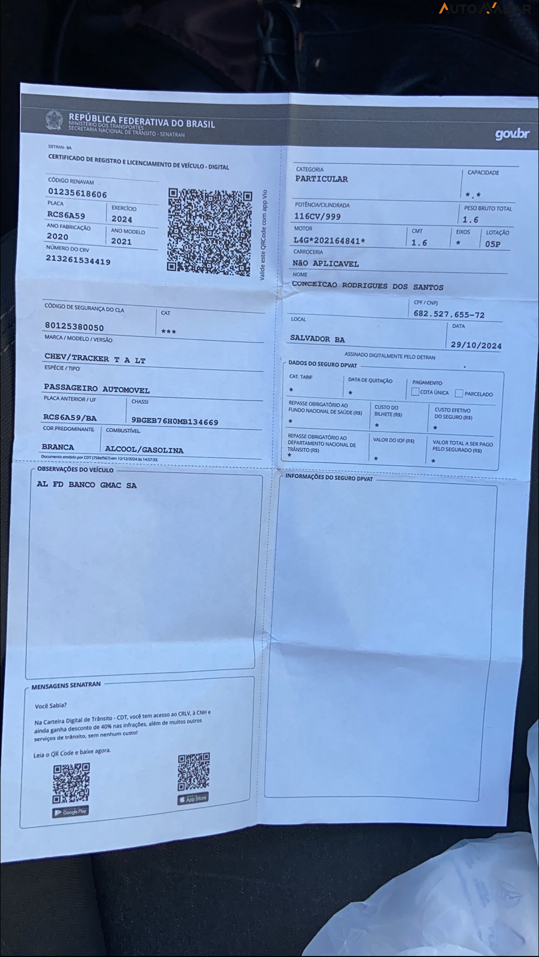 CHEVROLET TRACKER 1.0 TURBO FLEX LT AUTOMATICO