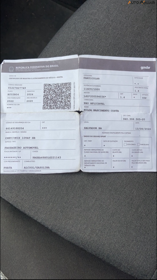 CHEVROLET ONIX 1.0 TURBO FLEX AUTOMATICO