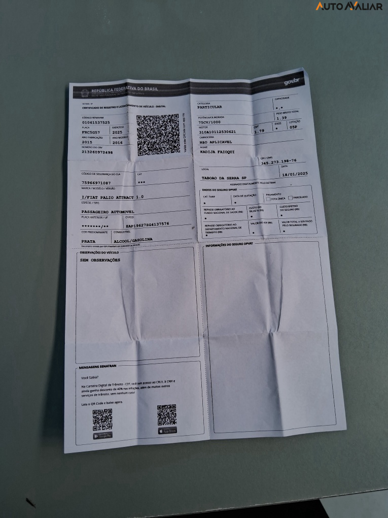 FIAT PALIO 1.0 MPI ATTRACTIVE 8V FLEX 4P MANUAL