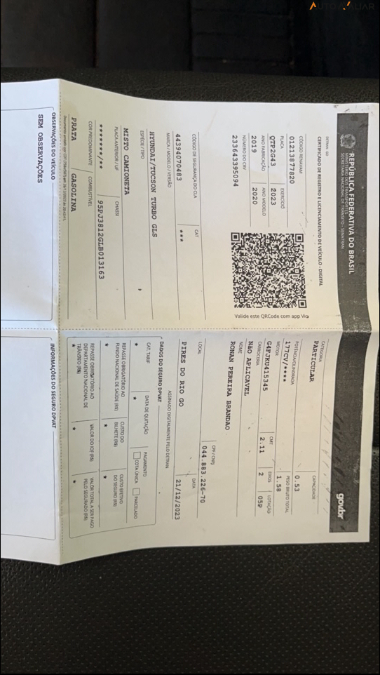 HYUNDAI TUCSON 1.6 16V T-GDI GASOLINA GLS ECOSHIFT