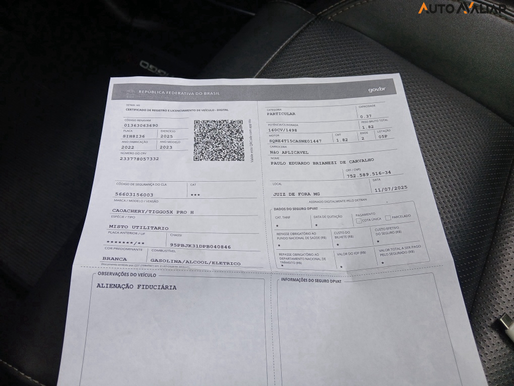 CHERY TIGGO 5X PRO 1.5 TURBO HIBRIDO