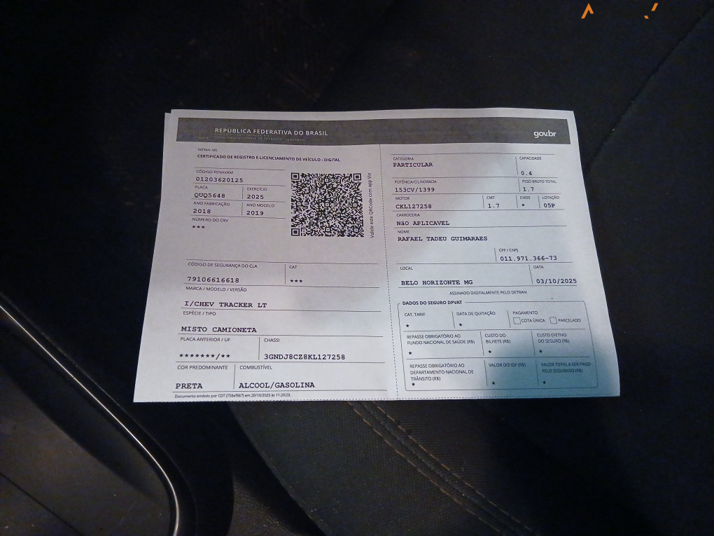 CHEVROLET TRACKER 1.4 16V TURBO FLEX LT AUTOMATICO