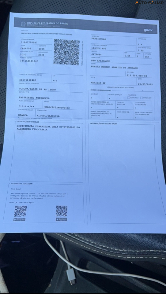 TOYOTA YARIS 1.5 16V FLEX SEDAN XS CONNECT MULTIDRIVE