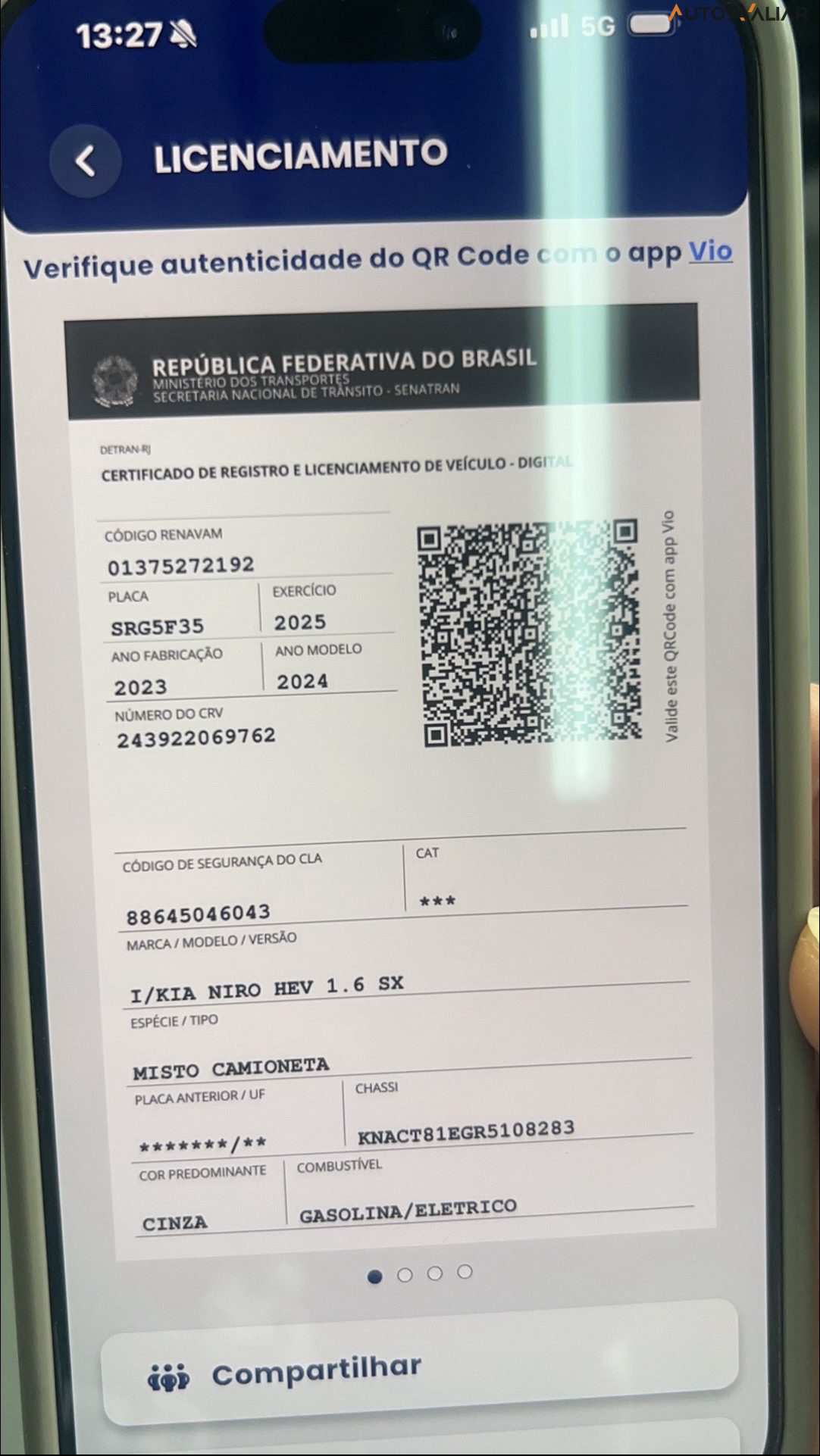 KIA NIRO 1.6 GDI HEV SX PRESTIGE DCT