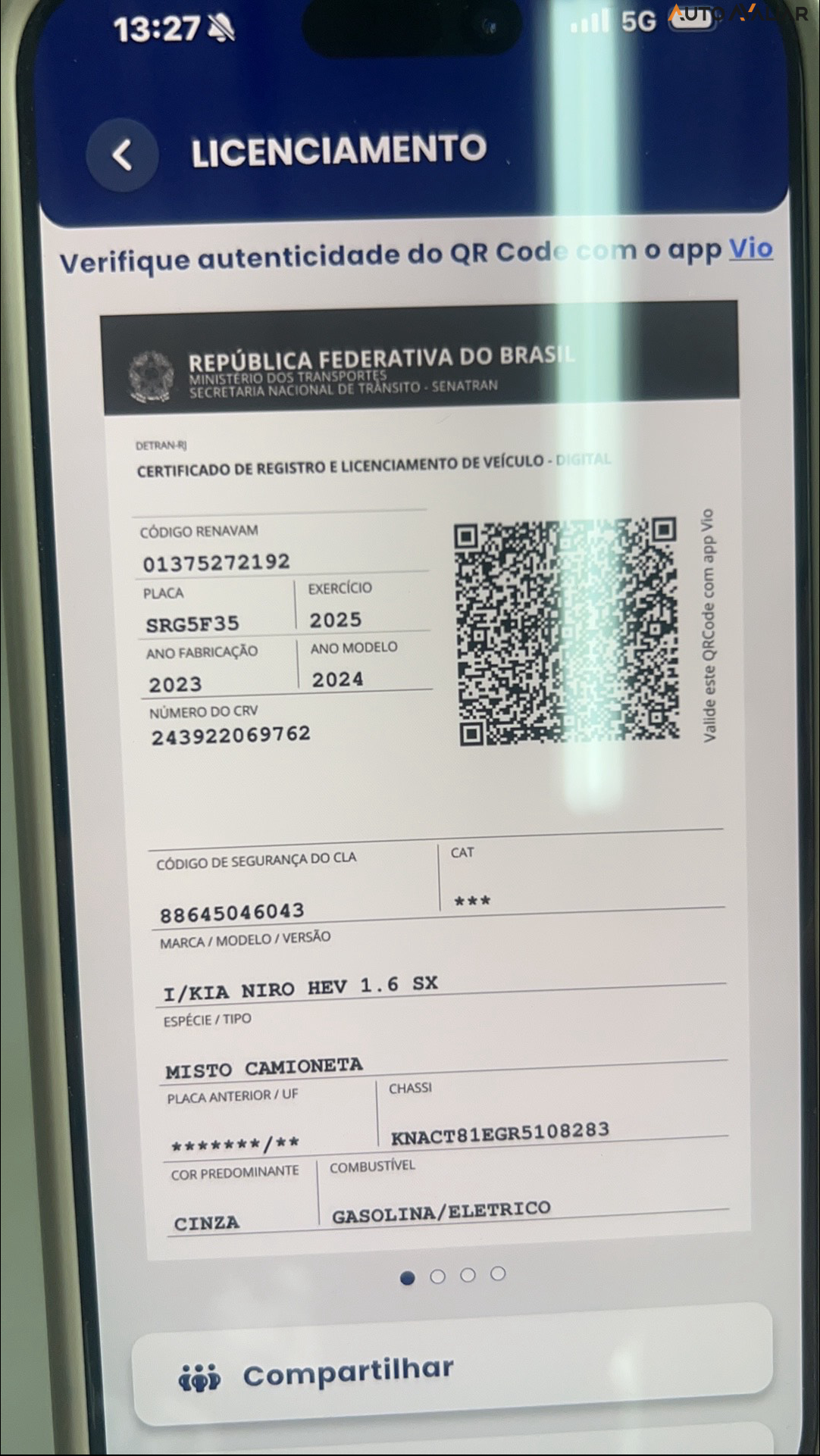 KIA NIRO 1.6 GDI HEV SX PRESTIGE DCT