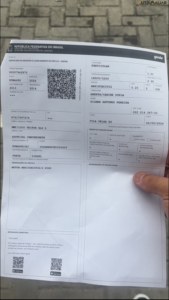 MITSUBISHI L200 GLS 4X4-MT 3.2 16V TB-IC
