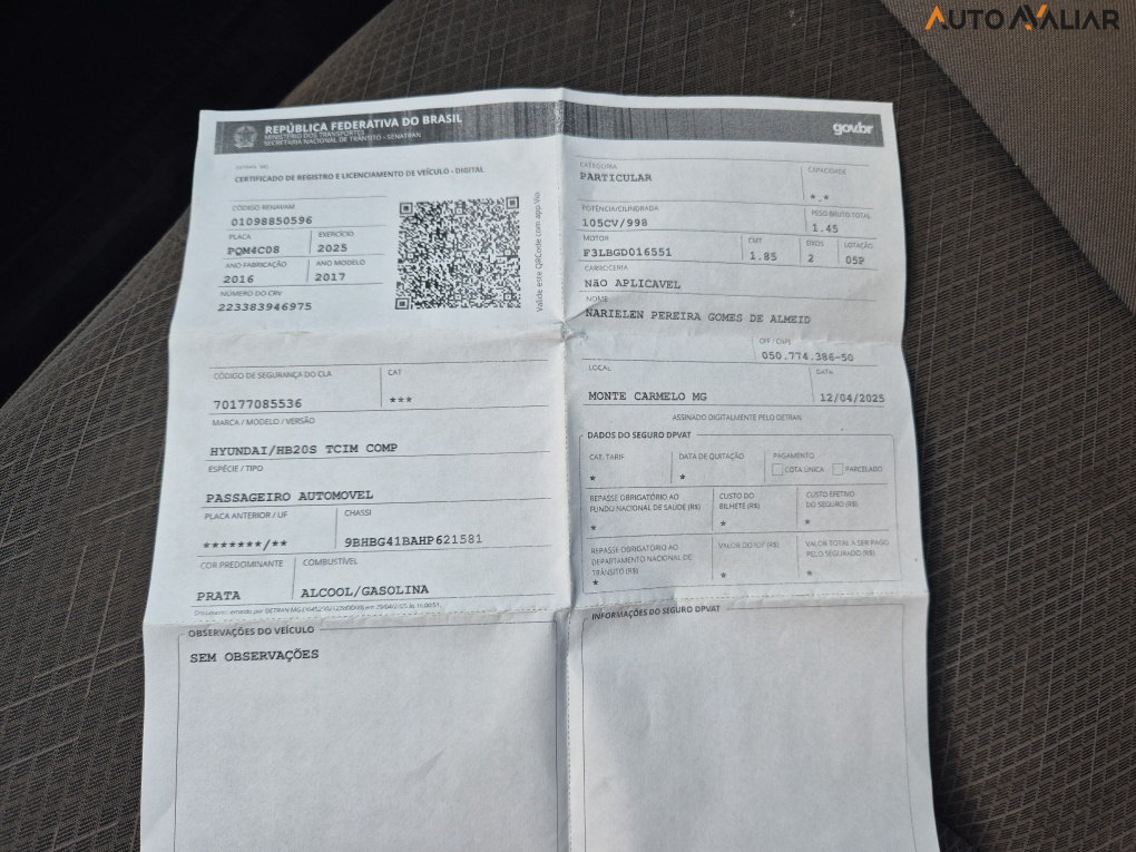 HYUNDAI HB20S 1.0 COMFORT PLUS 12V TURBO FLEX 4P MANUAL