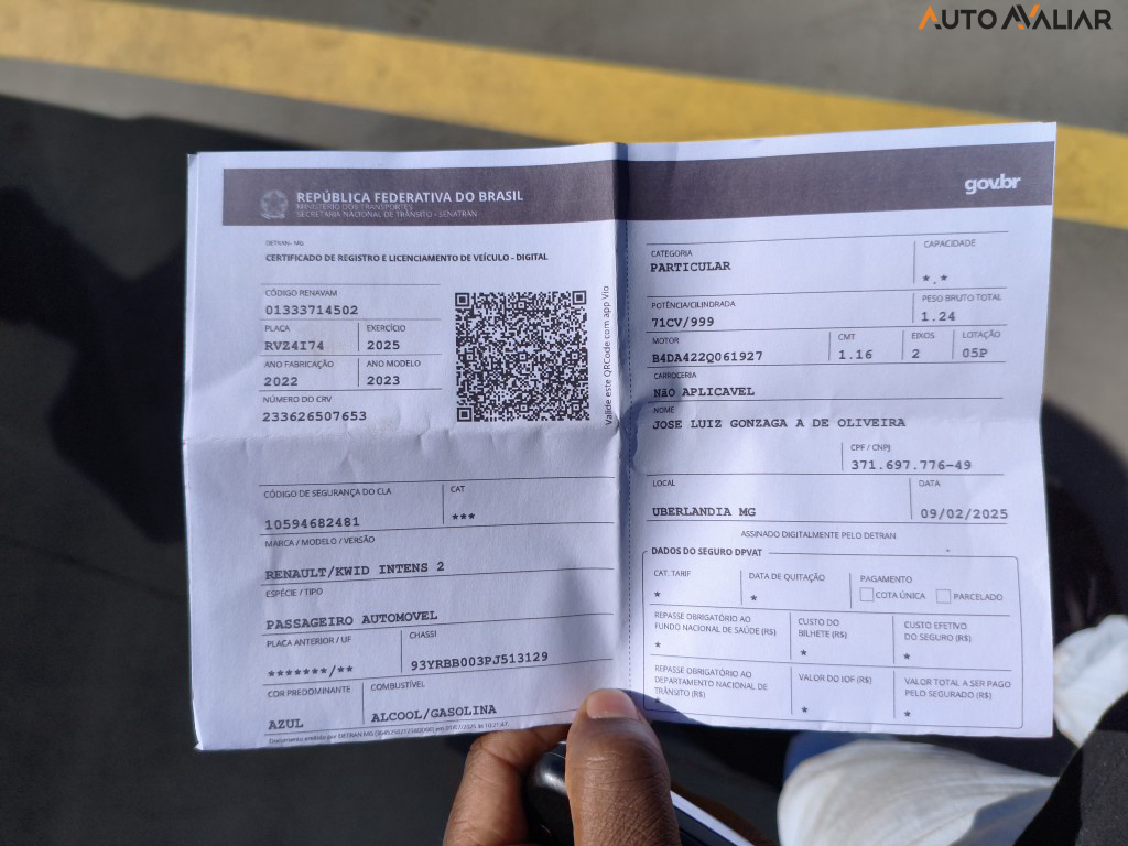 RENAULT KWID 1.0 12V SCE FLEX INTENSE MANUAL