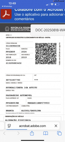 HYUNDAI CRETA 1.6 16V FLEX ATTITUDE AUTOMATICO