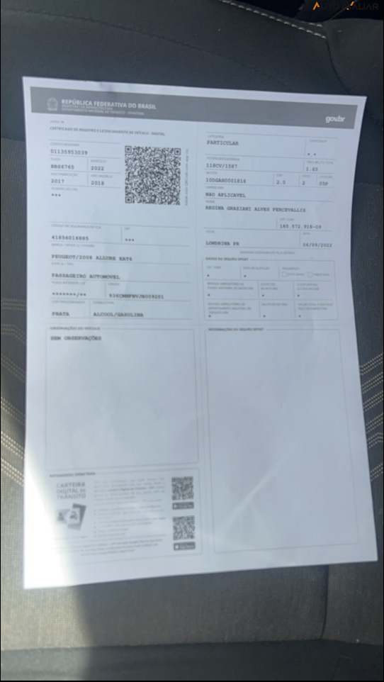 PEUGEOT 2008 1.6 16V FLEX ALLURE 4P AUTOMATICO