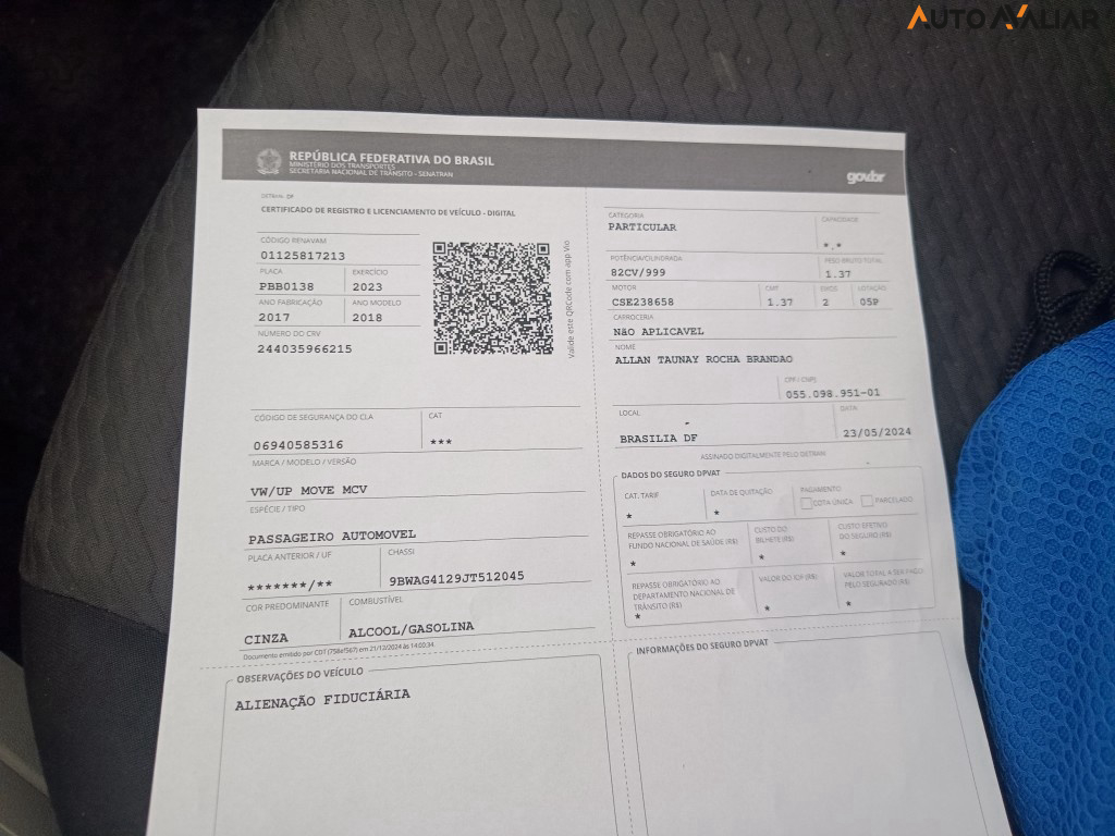 VOLKSWAGEN UP 1.0 MPI MOVE UP 12V FLEX 4P MANUAL