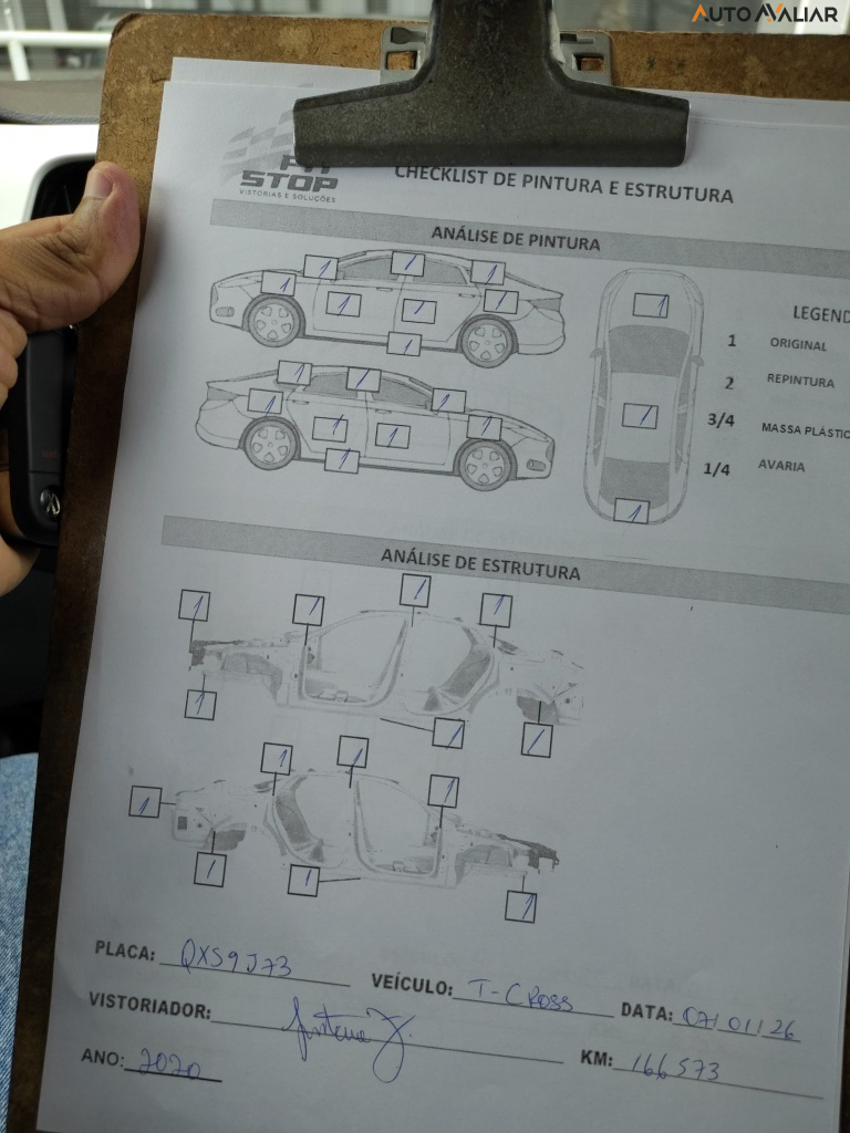 VOLKSWAGEN T-CROSS 1.4 250 TSI TOTAL FLEX HIGHLINE AUTOMATICO