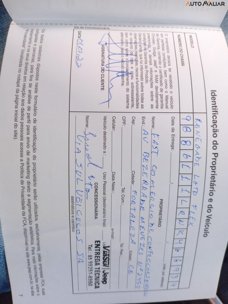 JEEP RENEGADE 1.3 T270 Turbo Flex Longitude At6