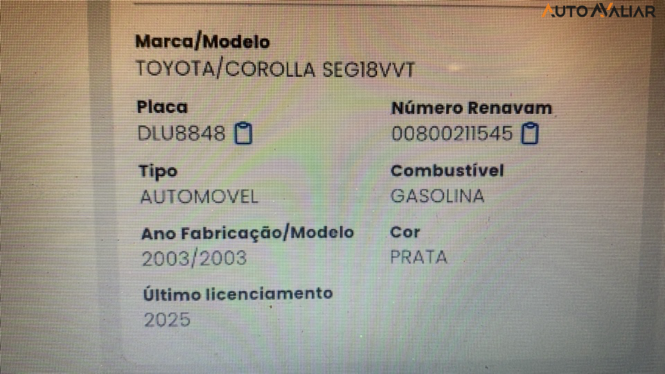 TOYOTA COROLLA 1.8 SE-G 16V GASOLINA 4P AUTOMATICO